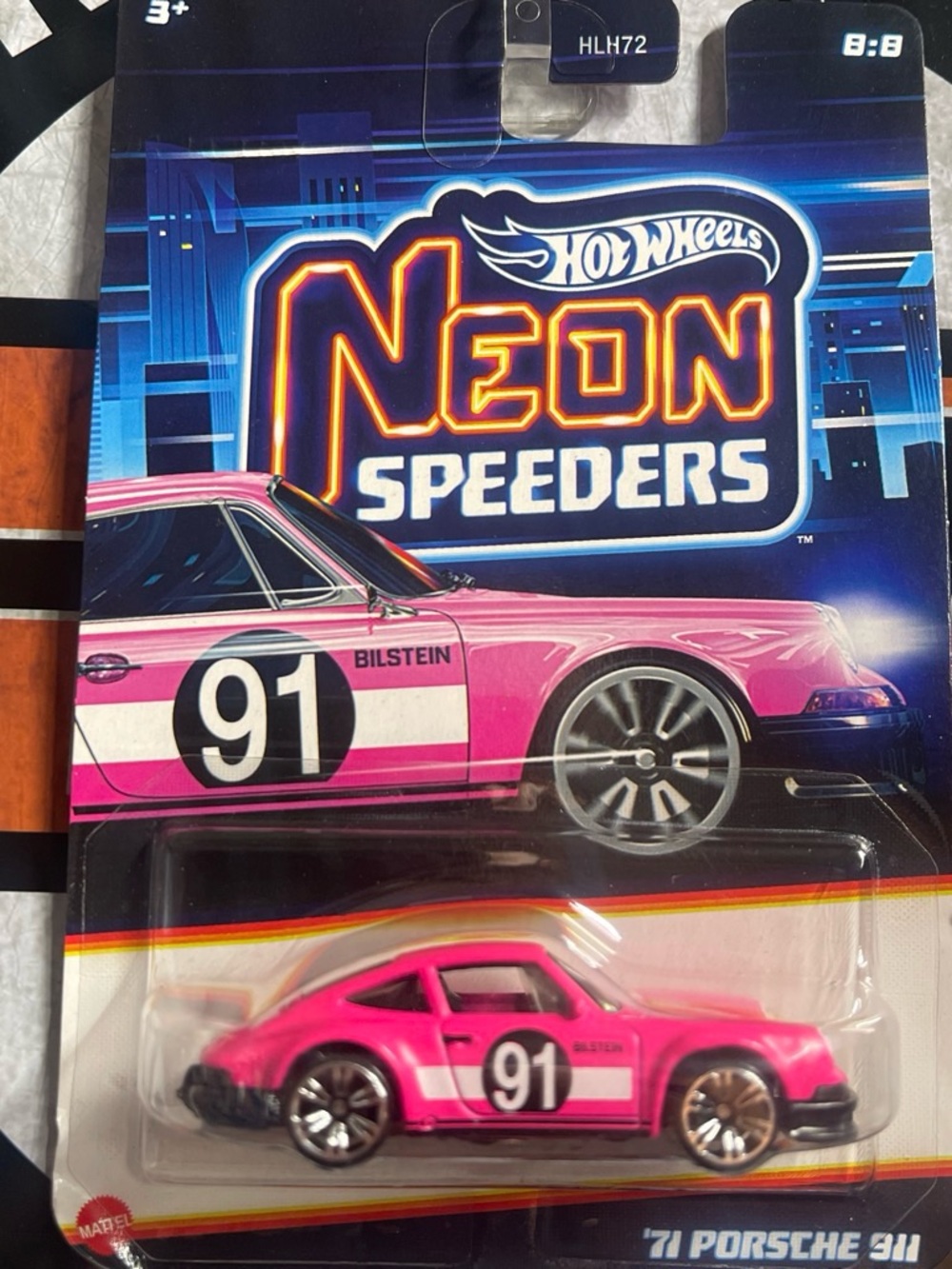 Hot Wheels Neon Speeders '71 Porsche 911 - Pink